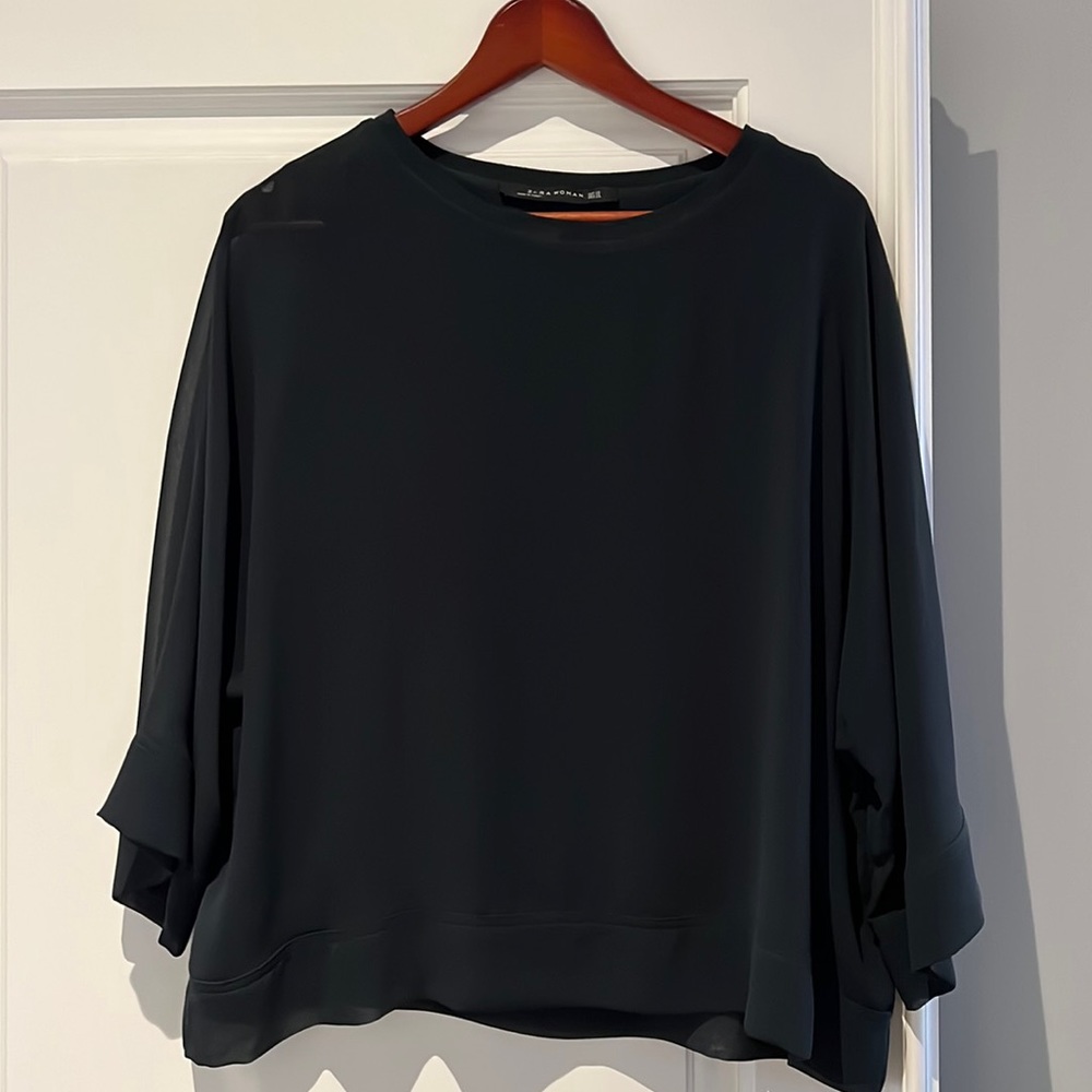 Zara dark green blouse